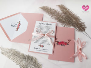 Zaproszenia dla rodziców blush zaproszenia dla rodziców delikatne