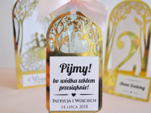 Eleganckie zawieszki złote glamour z motywem drzew