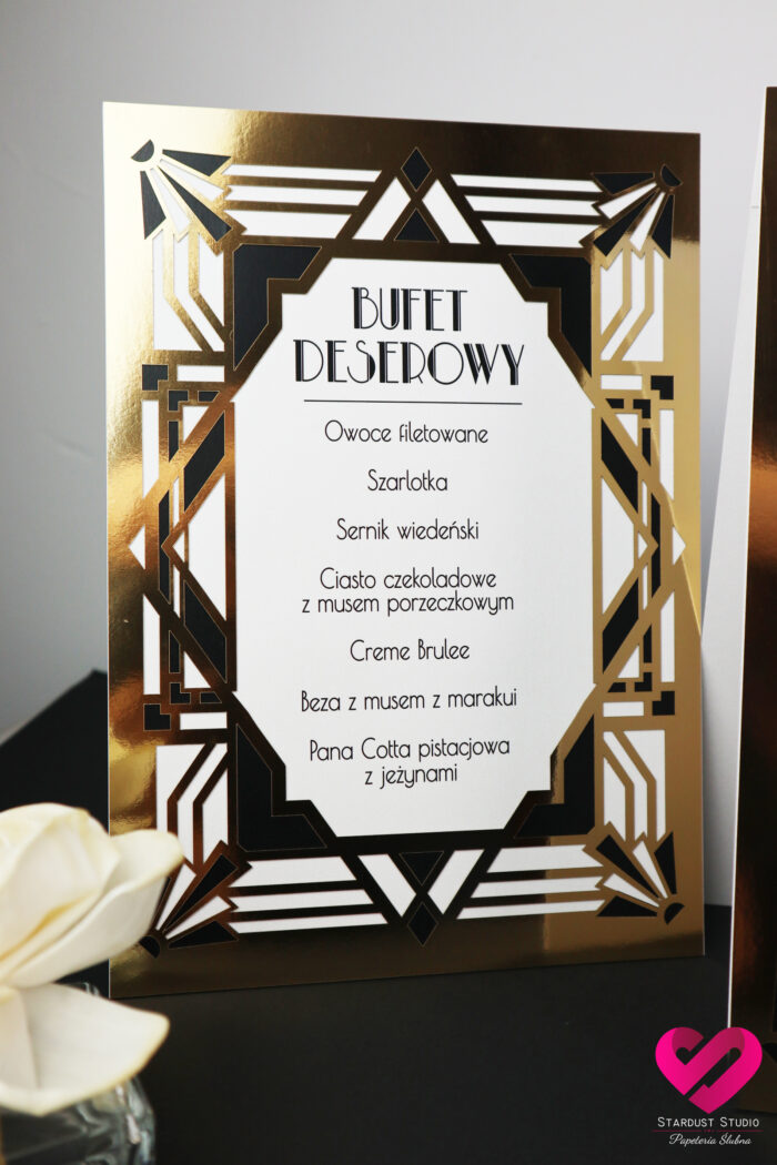 tabliczki menu weselne