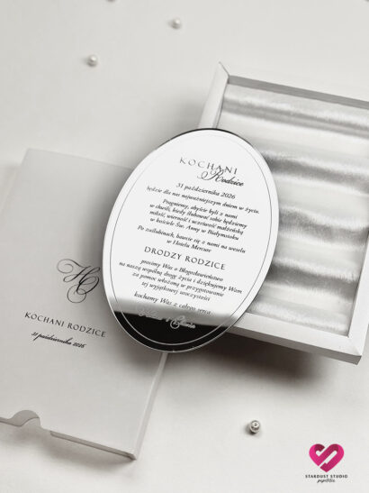 Zaproszenia dla rodziców akrylowe specjalne